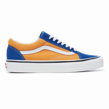 Vans Anaheim Factory Old Skool 36 - Naisten Tennarit - Sininen Kultaiset